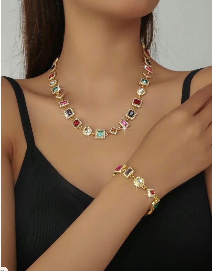 Gem Garden 2pc Necklace Set