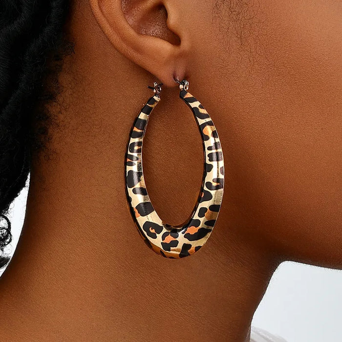 Retro Cheetah Flex Hoops