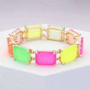 Candy Drip Gem Stretch Bracelet”