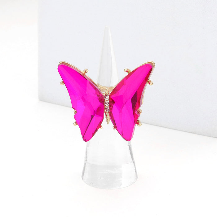 She Ascends Adjustable Ring