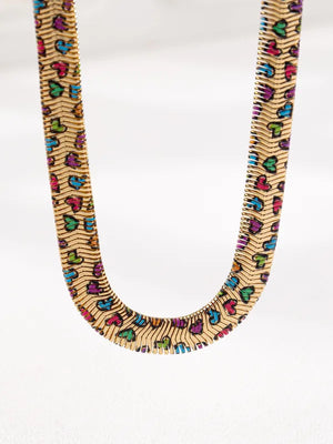 Wild Heart Herringbone Necklace