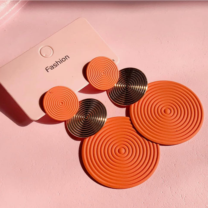 Let The Disk Play Dangle Earrings