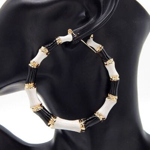 Large Chroma Bamboo Hoops