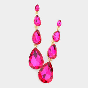 “Drip Cascade Teardrop Earrings”