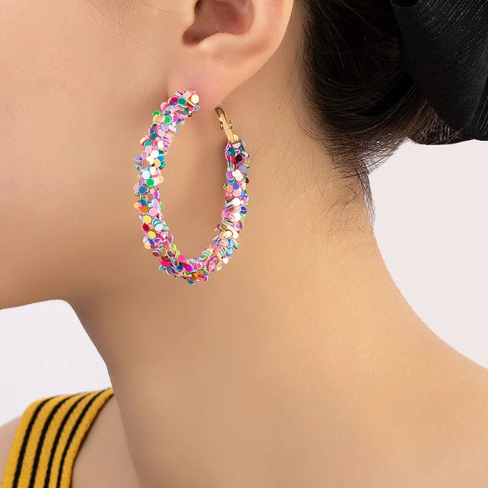 Confetti Vibe Hoops