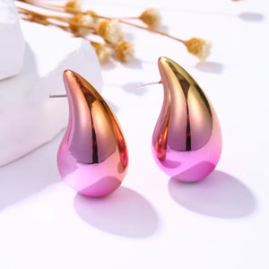 Tear Drop Stud Earrings