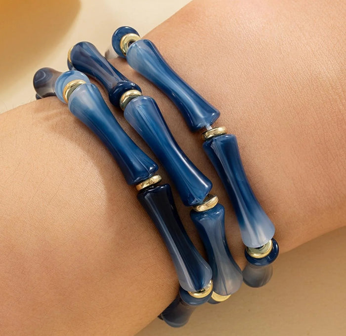 Deep Waters ￼3pc Bracelet