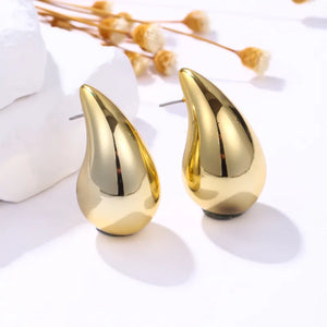 Tear Drop Stud Earrings