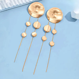 Gold Glimmer Long Necklace and Earring Set (sold separately)