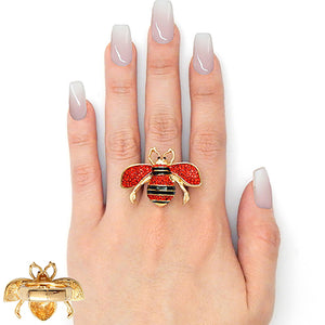 Queen Bee Drip” Necklace and Ring Set