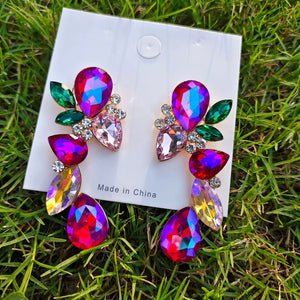 Water Drop Cluster Earrings