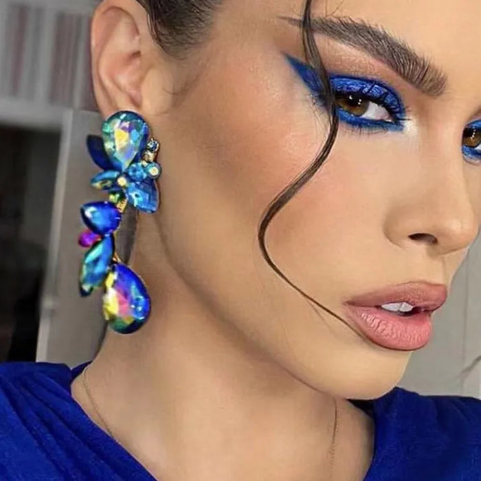 Water Drop Cluster Earrings