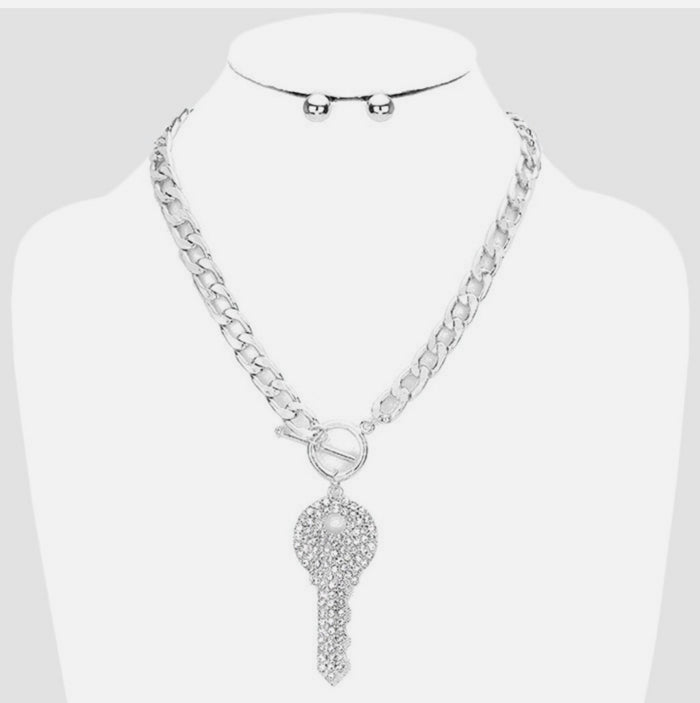 Key Of Bling Necklace