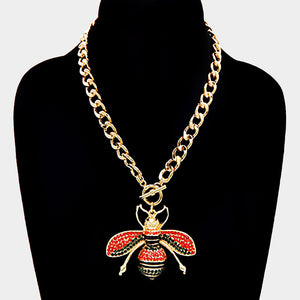 Queen Bee Drip” Necklace and Ring Set