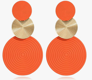 Let The Disk Play Dangle Earrings
