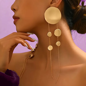 Gold Glimmer Long Necklace and Earring Set (sold separately)