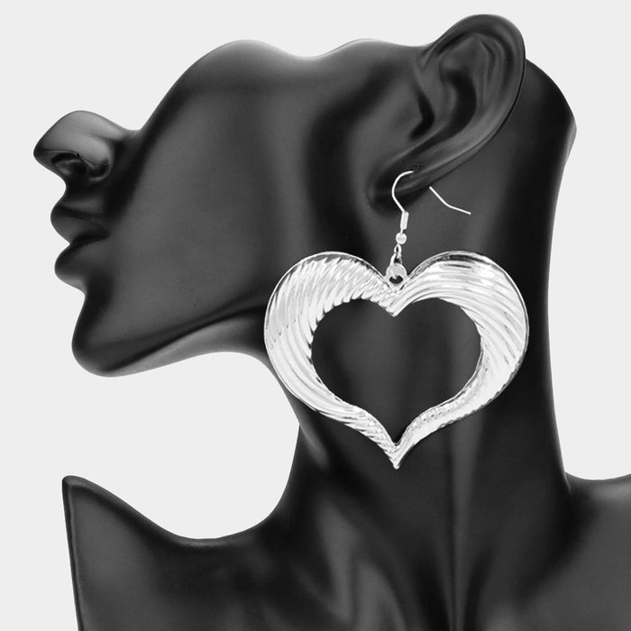 Heart Of An Angel Hoop Earrings