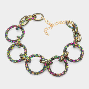 Bling O Ring Link Necklace
