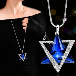 Crystal Prism Pendant and Chain