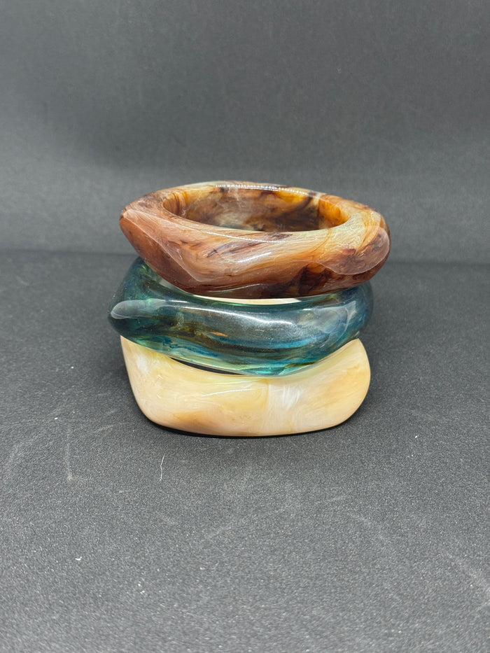 The Marbling Earth Bangle Collection