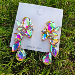 Water Drop Cluster Earrings