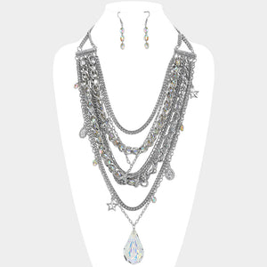  “Queens” Charm Necklace Set 