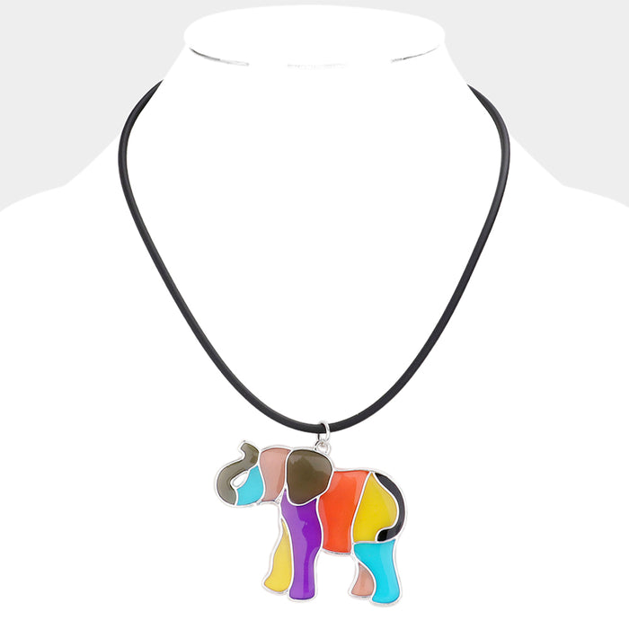 Color Me Lucky Elephant Pendant