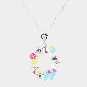 🌴 Beach Babe Charm Set
 (Bracelet & Necklace)