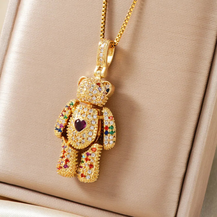 Bling Bear Luxe Pendant Charm