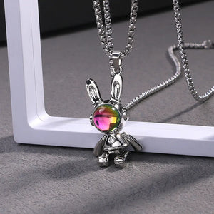 Cosmic Bunny Pendant and Chain