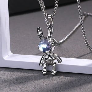 Cosmic Bunny Pendant and Chain