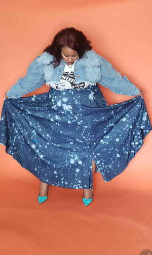Skies the Limit Denim Skirt