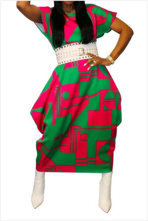 Abstracted Harem Dress