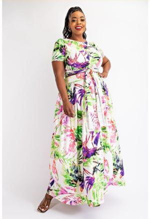 Watch Me Walk Maxi Skirt Set