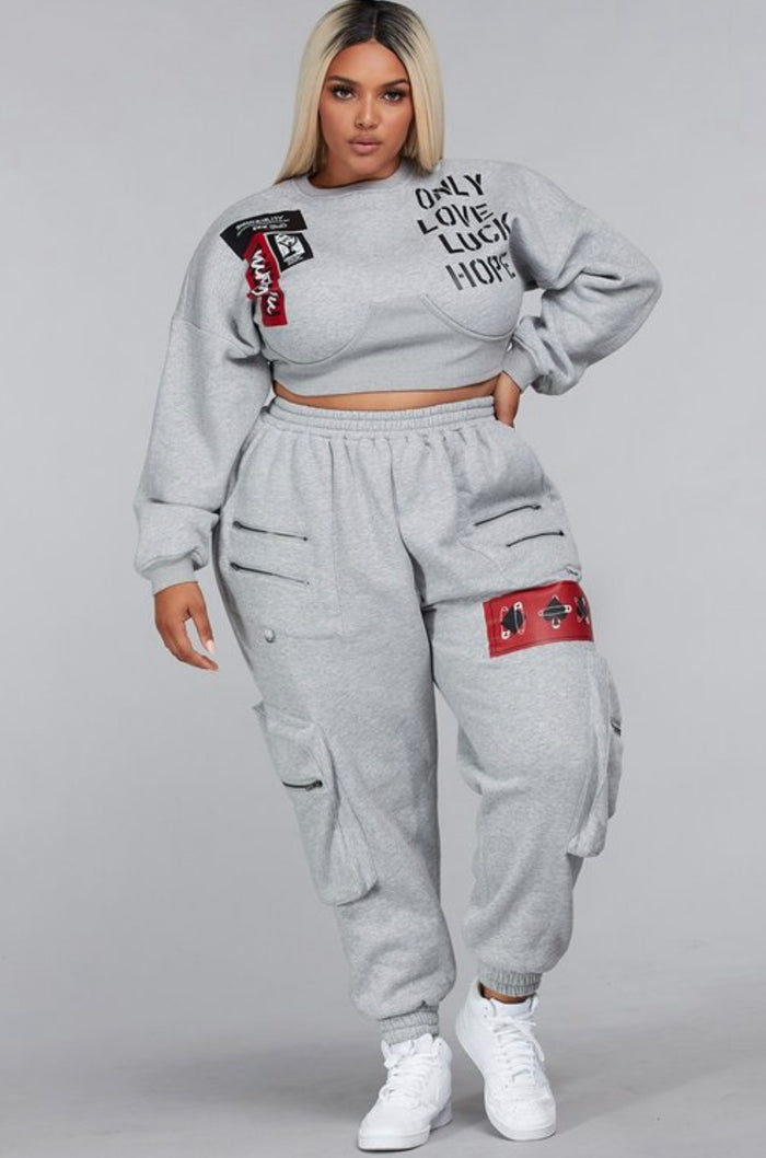 Good Vibes Only 2pc Sweatsuit